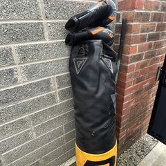 Punching bag & gloves