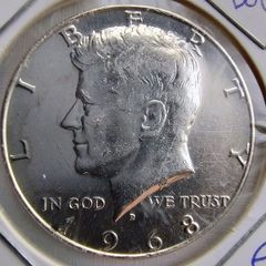 Usa 1968 Silver Half Dollar Coin High Grade Free Standard Postage Included
