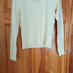 V-neck women's jumper lemon