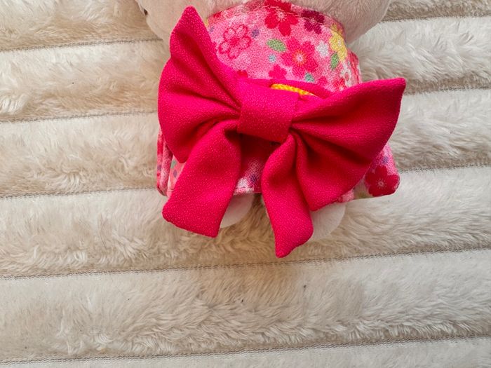 Hello Kitty Sanio Sakura Kimono  pink floral  Mini approx. 14 cm. Used please see photos