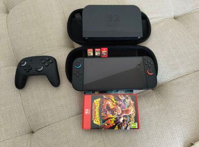 Nintendo Switch 2 bundle - Console, Pro Controller, Case and Games