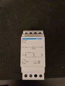 Doorbell chime power supply Hager DIN RAIL 8VA