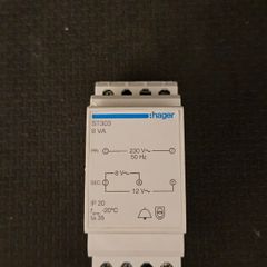 Doorbell chime power supply Hager DIN RAIL 8VA