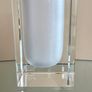 Rosenthal Studio Line Crystal Glass Block Vase, Vintage German Image 7