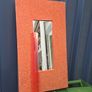Mirror set in red glitter frame Image 2