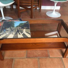 Myer mid century glass coffee table