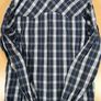 Vintage Levis Blue Check Shirt Size M Mens - Black Pearl Snap Image 10