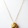 Vintage Dainty Flower Pendant Necklace 1/20 12K Gold Plated . length 16" Image 3