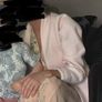 Pink Pieces wool look coat Image 5