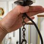 Period Glass Oil Lamp Wired for bulb Image 4
