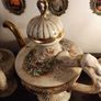 Vintage Italian Capodimonte Porcelain Tea Set-Gold & Floral Decoration Image 7