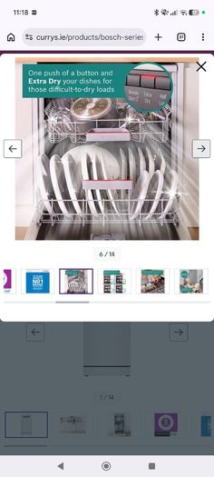 2 yr old BOSCH Series 4 Slimline WiFi-enabled Dishwasher - White - still under warranty