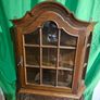 Vintage Wooden Display wall cabinet with key Image 6