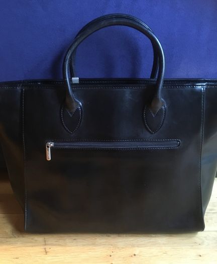 Vintage TEXIER Leather Briefcase Tote Bag