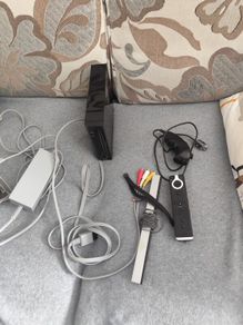 Nintendo Wii black with one Controller.