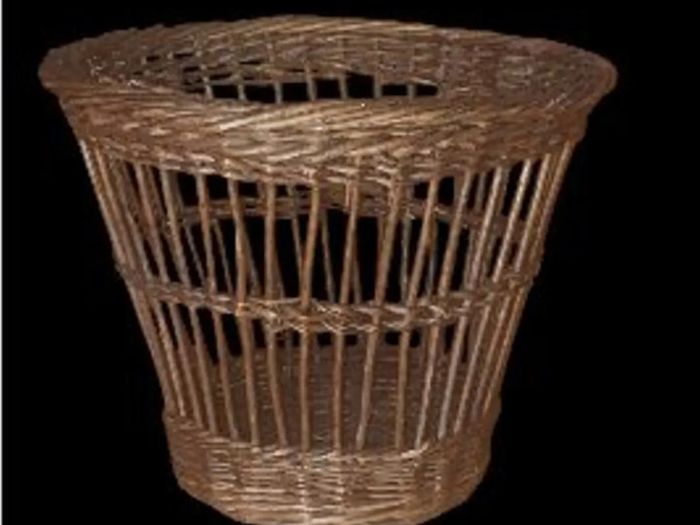 Vintage Harrods Wicker Waste Basket Pristine