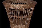 Vintage Harrods Wicker Waste Basket Pristine