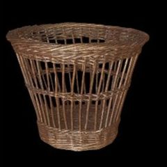 Vintage Harrods Wicker Waste Basket Pristine