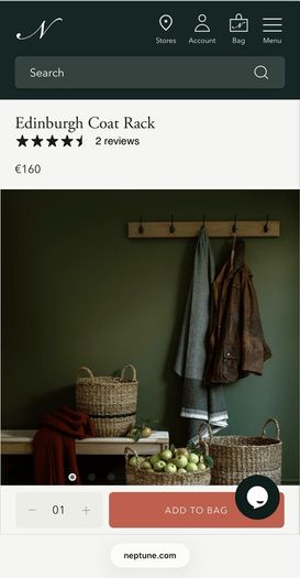 Neptune Edinburgh coat rack