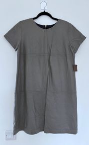 Zara Woman natural leather dress