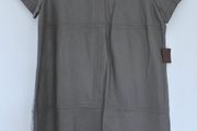 Zara Woman natural leather dress