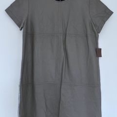 Zara Woman natural leather dress