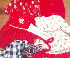 Baby girl Christmas Clothes bundle (12-18m)