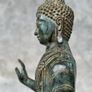 Abhaya Mudra Gesture Of Reassurance (27cm) - Patinated Bronze Image 6
