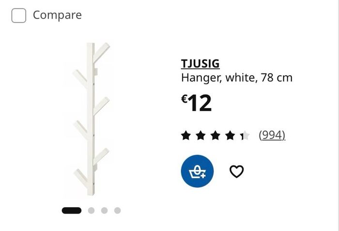 ikea tjusig hanger