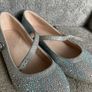 Girls sparkly flat shoes size 3UK Image 2
