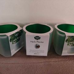 Till planter self watering herb pots x3