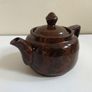 Lovely Vintage Small One Cup Brown Betty Style Teapot By Globe Pottery, Made in England Image 7