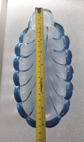 DISH - Art Deco - Blue Glass