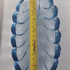 DISH - Art Deco - Blue Glass