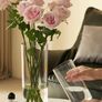 12 Clear Acrylic Cylinder Vases Image 3