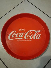 Original Vintage Coca-Cola tin waiters tray