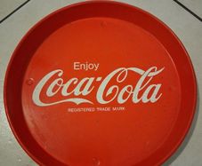 Original Vintage Coca-Cola tin waiters tray