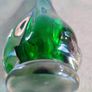 Murano Swing vase beaked vase of green colored glass Image 6