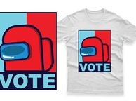 main image for ad Vote imposter among us t-shirt impostor t-shirt