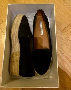 Other Stories Black Suede Leather Espadrille