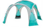 Gazebo Event Dome Shelter, L 3,65M x 3,65M for Festivals, Garden and Camping, Sturdy Steel Poles Construction, Large Event Tent, Shelter with Sun Protection SPF 50+, L, Blue