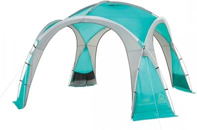Gazebo Event Dome Shelter, L 3,65M x 3,65M for Festivals, Garden and Camping, Sturdy Steel Poles Construction, Large Event Tent, Shelter with Sun Protection SPF 50+, L, Blue