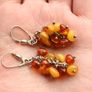 Genuine Amber Sterling Silver Bracelet and Earrings Image 7