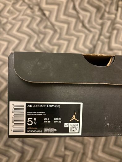 Jordan 1 Low "White Toe"
