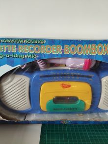 Kids AM FM Cassette Recorder Boombox