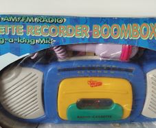 Kids AM FM Cassette Recorder Boombox