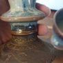 Wonderful Pair of Studio Art Pottery Goblets by Martin Branch Lyre Pottery, Cloncorban, Rossmore, Clonakilty, West Cork in a Fabulous Colourful Variegated Glaze. Pair One Image 6