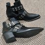 Corina Black Ankle Boots Image 7