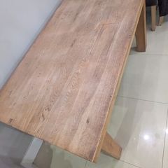solid wood table