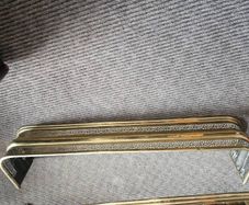 19th Cent pierced brass fender